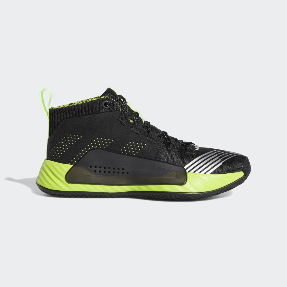 Adidas Boys' Dame 5 Star Wars Lightsaber Basketball Shoes Black/Green/Light Green Ireland EH2470